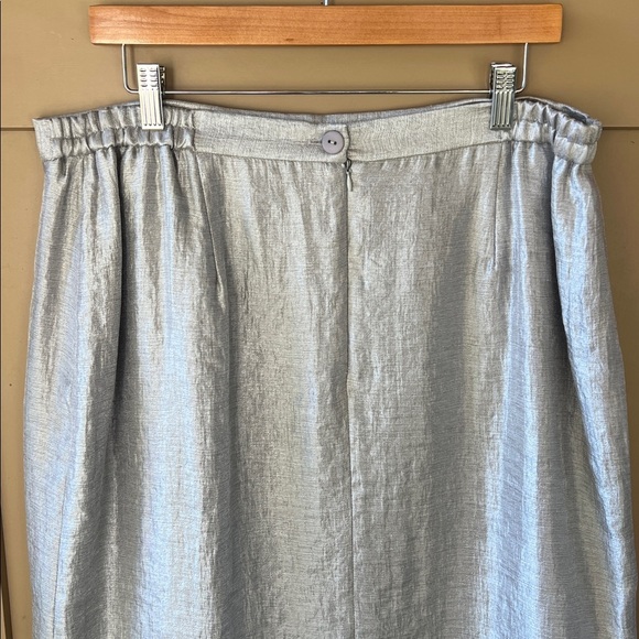 Olivianne Silver Skirt & Jacket Set Bejeweled Sz 16 Mother of the Bride - Picture 11 of 13